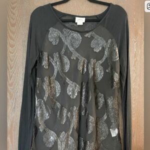 Ariat Black Lace /mesh Top